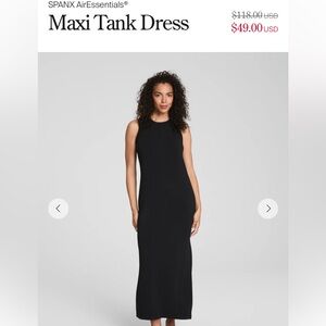 SPANX Air Essentials Elegant Black Maxi Dress